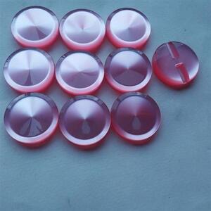 有机玻璃纽扣衣服颗萌系复古粉色羽绒衣服优质黑灰粉红色女式厘米