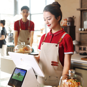 火锅店工作服短袖特色餐饮饭店烧烤快餐奶茶小吃店服务员t恤女夏