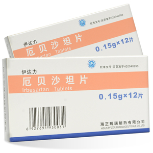 海正 伊达力 厄贝沙坦片 0.15g*12片/盒