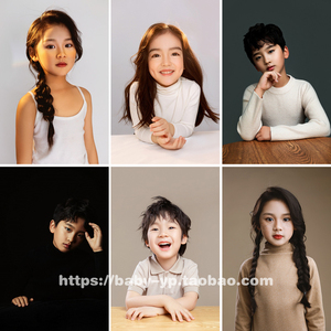2022年儿童肖像写真样片影楼主题摄影全家福亲子样照放大片50张
