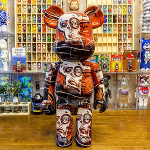 bearbrick巴斯奎特5代暴力熊1000%潮牌手办摆件积木熊公仔送礼物