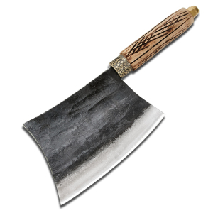 手工锻打玄铁砍骨斩骨剁骨刀加厚商用屠宰专业卖肉大坎斧头杀猪刀