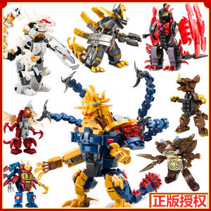 兼容乐高积木益智拼装儿童玩具奥特曼怪兽加拉特隆哥莫拉男孩礼物