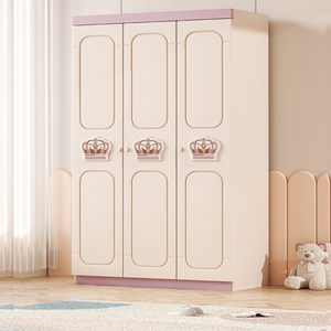 衣柜家用卧室简易实木小户型收纳柜子现代简约女孩儿童衣橱储物柜