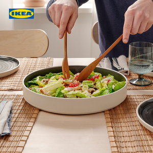 ikea宜家ombonad欧博纳上菜盘菜盘质朴简约时尚餐盘餐厅厨房用具