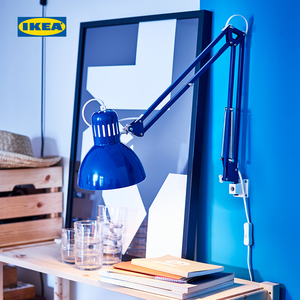 ikea宜家tertial特提亚工作灯深灰色经典北欧风台灯阅读灯