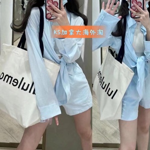 lululemon Double-Handle Canvas Tote Bag 17L帆布包