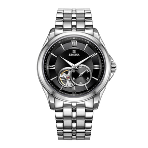 000人付款淘宝依波仕专柜店腕表钢带三眼6针日历男表时尚气质男士手表