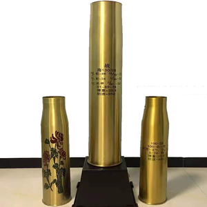 炮弹工艺品底座退役模型57高85/100/122/130/152/155榴弹纯铜摆件