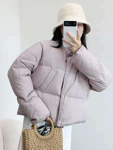 反季羽绒棉服女短款2023年冬季韩版加厚面包服时尚百搭小个子外套