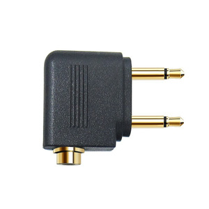 航空飞机耳机转换插头 35.mm n700 航空转接头降噪耳机飞机转接头