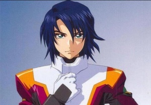 机动战士高达seed 阿斯兰 萨拉cos假发 蓝黑色短发角色扮演假发