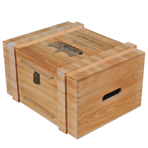 红酒木箱六支装红酒箱红酒礼盒空盒红酒木盒子高档实木酒盒包装盒