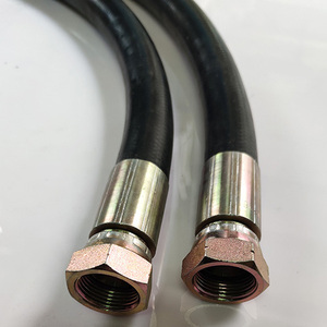 高压钢丝编织橡胶软管液压耐高温胶管耐油定制总成油管啤喉4-76mm