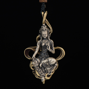 00轮滑阿朵淘宝尼泊尔印度纯手工宝石镶嵌噶乌盒绿度母药师佛本命佛