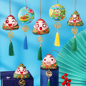 端午节香包diy表情粽子制作材料包手工随身小挂饰薰衣草艾草香囊