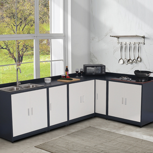 简易橱柜整体厨房灶台柜嵌入式煤气灶柜液化气天然气单双灶出租房