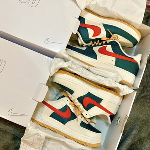 正品耐克空军一号情侣鞋 nike air force 1古耐色diy定制男女板鞋