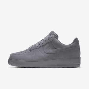 耐克af1空军一号nike air force1灰鸽子纯灰色翻毛皮低帮男女板鞋