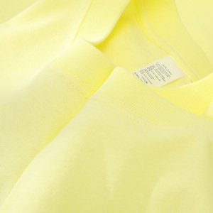 淡黄色柠檬黄230g重磅t恤女浅黄色半袖奶油黄打底衫小鸡黄上衣短t