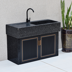 室外水池水磨石