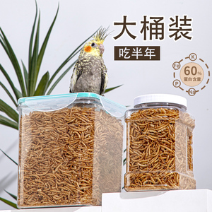 面包虫干黄粉虫专用鸟粮芦丁鸡乌龟刺猬仓鼠零食鹦鹉八哥鸟食饲料