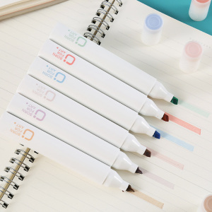 荧光笔彩色记号笔多色大容量标记笔学生划重点做笔记背诵神器考研复习