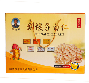 山东临清地方特产刘福寿牌刘垓子白仁300克油炸礼品盒包装