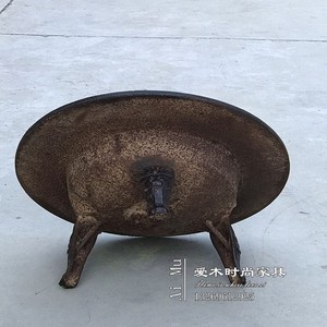 铸铁火盆老物件