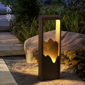 苏印 新中式别墅庭院路灯中国风设计户外防水草坪灯太阳能景观灯