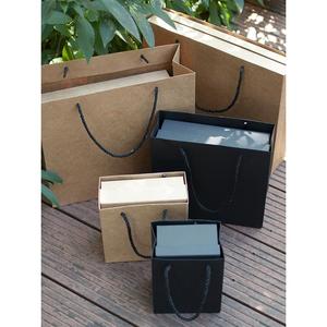 。。礼盒高端送礼纸盒子长条形黑色大号礼品盒男生款简约女生纸。