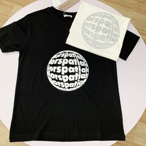 正确版潮牌d家球形反光字母t恤地球logo印花短袖上衣男女