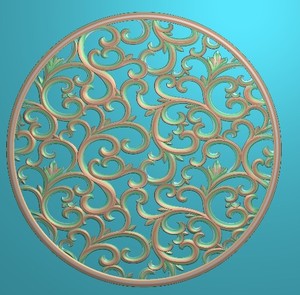 卷草浮雕图
