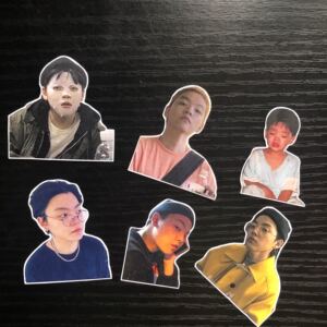 no:el张龙俊 indigo笔记本行李箱手机壳泡人贴纸