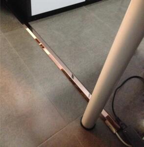 家用装饰不绣钢网线明线电线明装收纳盒室内地面整理压线条走线槽