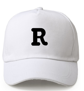 英文字母白色棒球帽女显瘦显脸小百搭运动帽子男韩版鸭舌帽潮牌