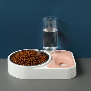 狗狗碗双碗自动饮水猫盆食盆水碗防打翻猫碗饭盆狗盆猫咪宠物用品