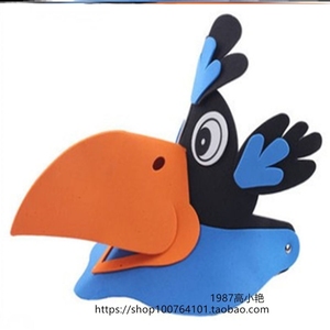 乌鸦喝水故事道具公开课幼儿园儿童卡通小动物头饰舞台表演小羊