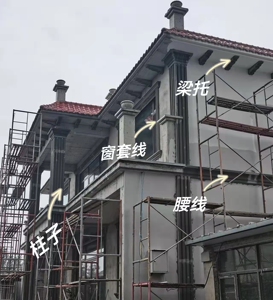 eps泡沫线条窗套腰线檐线梁托外墙装饰.工装.别墅自建房装饰定制