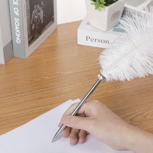 40cm彩色大号羽毛笔西式结婚婚礼签到笔宾客签名笔婚庆用品