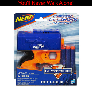 孩之宝 热火 Nerf Elite Reflex IX-1 反射单发 小手枪发射器盒装