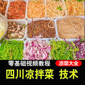 凉菜配方技术自选凉菜四川凉拌菜调料汁视频教程卤菜红油小吃制作