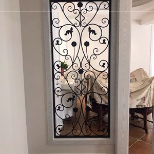 欧式美式铁艺屏风隔断现代装饰玄关客厅工业餐厅办公室酒吧镂空