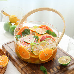 高颜值水果快乐桶啤酒可乐香槟红酒科罗娜家用下午茶饮料玻璃冰桶
