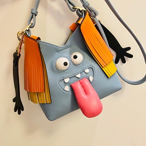 小怪兽包包斜挎