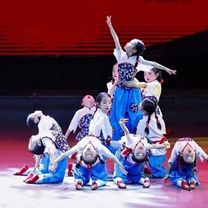 儿童六一表演服小荷风采那时花开演出服幼儿民族舞映山红舞蹈服装