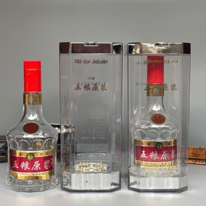 五粮原浆透明空酒瓶白酒玻璃瓶500ml高端散装包装酒盒礼盒套装