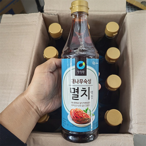 清净园鱼露1000g原味韩国进口家用韩式料理调味调料泡菜专用500g