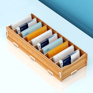 卡盒子名片收纳盒大容量创意名片架名片座卡片分类收纳盒名片盒