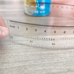 菲林尺 软尺 透明mp 此图款30cm 两边刻度 刻度为0.1尺m